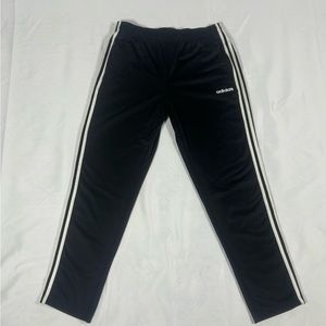 Large tall fit black Adidas nu metal track pants